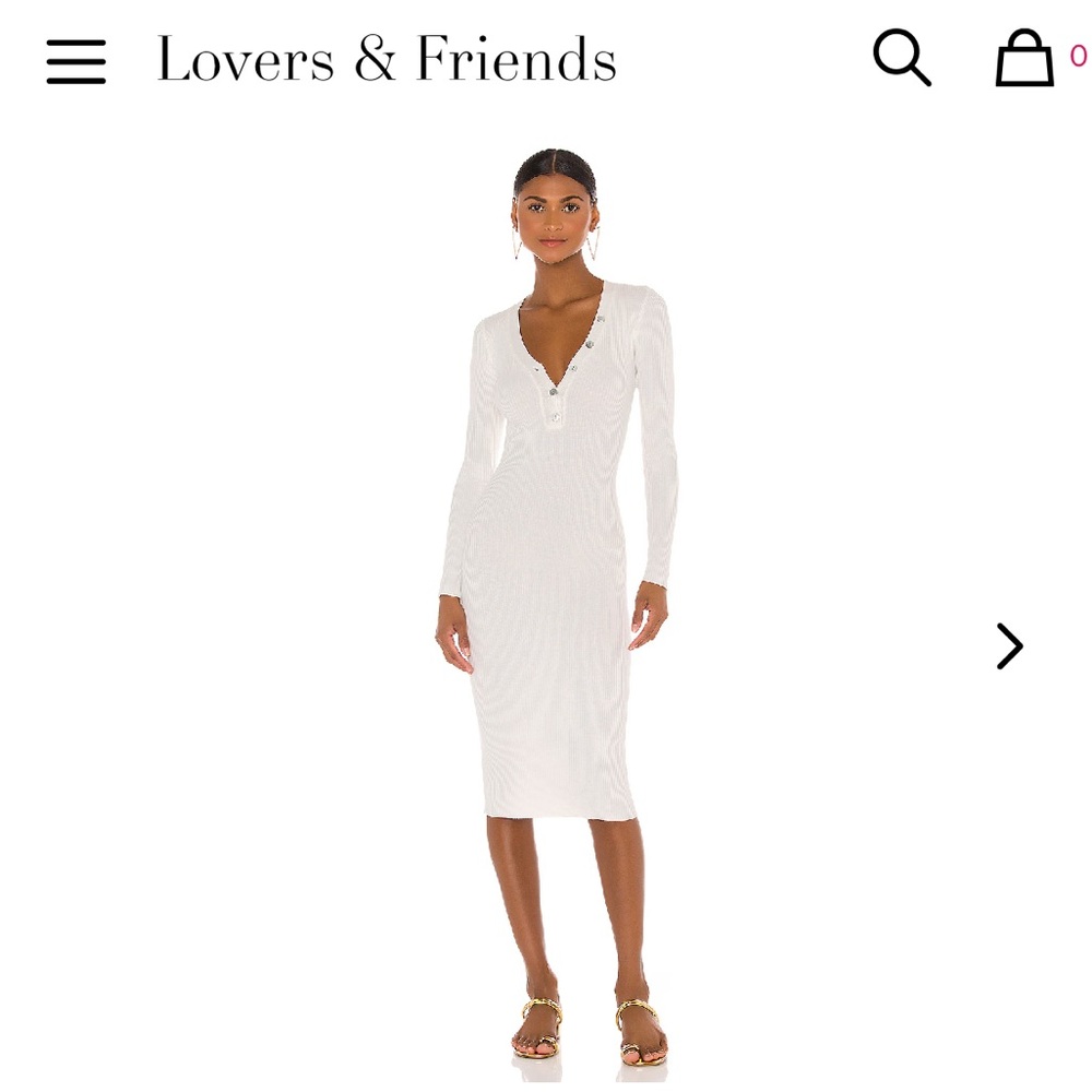 Kenny Midi Dress Ivory